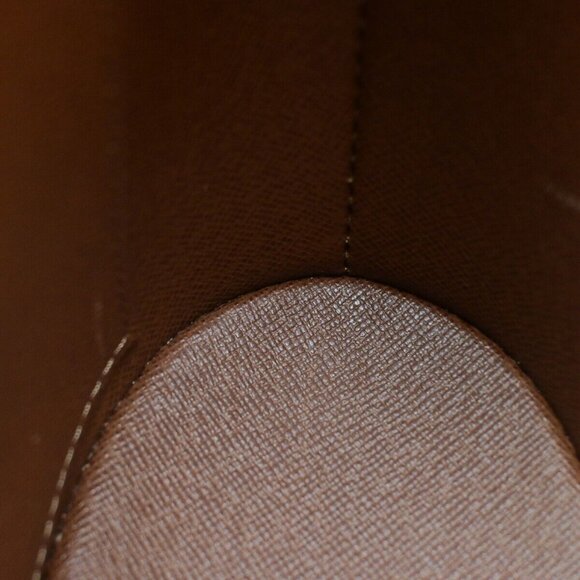 LOUIS VUITTON Logo Drouot Shoulder Bag Monogram Leather Brown - Picture 11 of 15